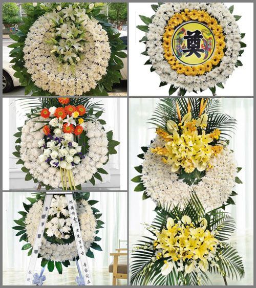 湖南永州祁阳县三口塘镇坝塘村花圈速递